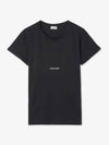 Men's Small Logo Short Sleeve T-Shirt Black - SAINT LAURENT - BALAAN 2