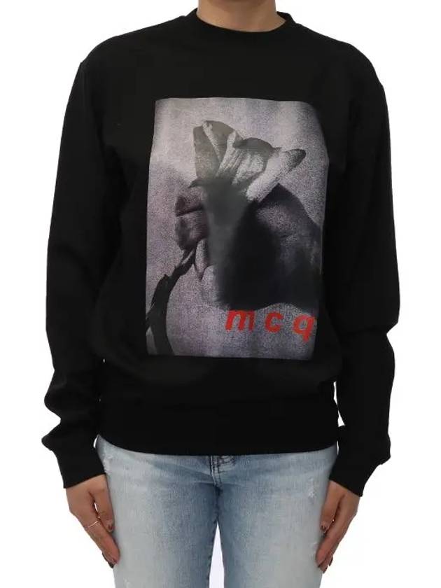 McQ Women s Printing Sweatshirt Black RJR58 - ALEXANDER MCQUEEN - BALAAN 2