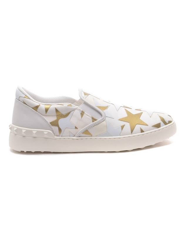 Men's Rockstud Hidden Low Top Sneakers White - VALENTINO - BALAAN 1