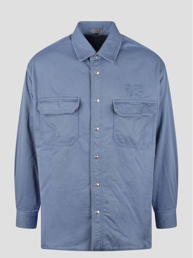 Overshirt Cotton Jacket Blue - DIOR - BALAAN 2