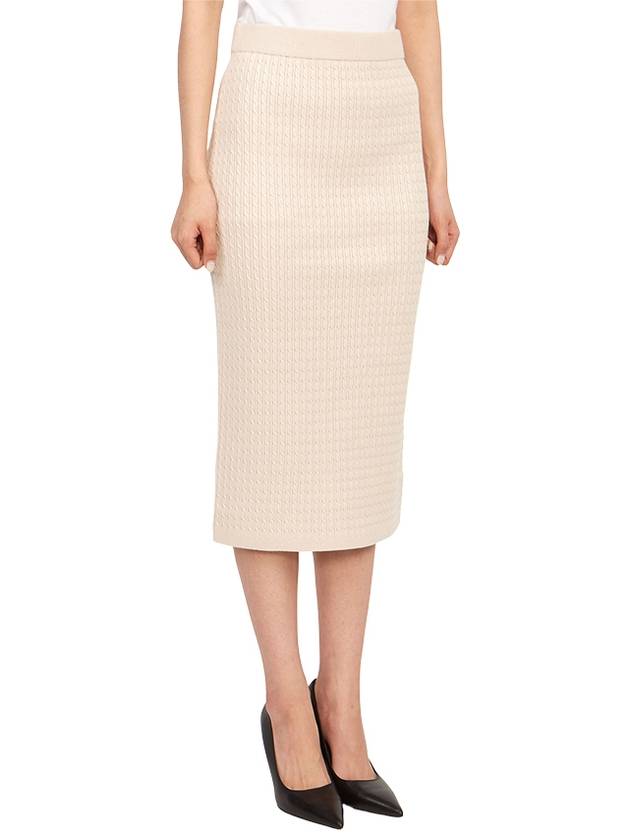 Ginosa Pencil Skirt Ivory - MAX MARA - BALAAN 4