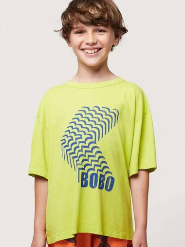 BOBO SHADOW Short Sleeve T Shirt 124AC013 Italian Kids - BOBO CHOSES - BALAAN 1