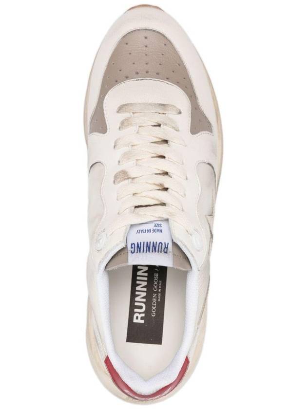 Running Sole Leather Low Top Sneakers White - GOLDEN GOOSE - BALAAN 5