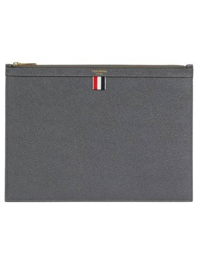 Medium Document Holder Clutch Bag Dark Grey - THOM BROWNE - BALAAN 2