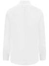 Embroidered Pony Linen Long Sleeve Shirt White - POLO RALPH LAUREN - BALAAN 4