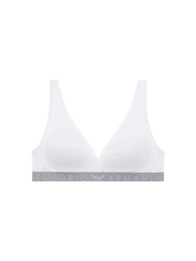 UNDERWEAR Women's Logo Banding Micro Bralette Bra White - EMPORIO ARMANI - BALAAN 1