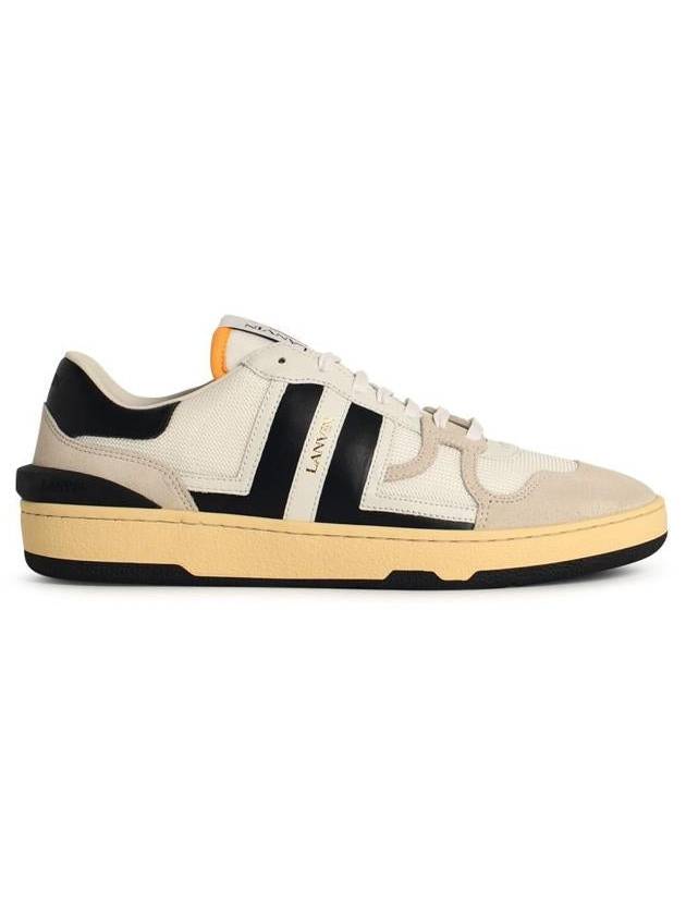 Lanvin 'Clay' White Leather Blend Sneakers - LANVIN - BALAAN 1