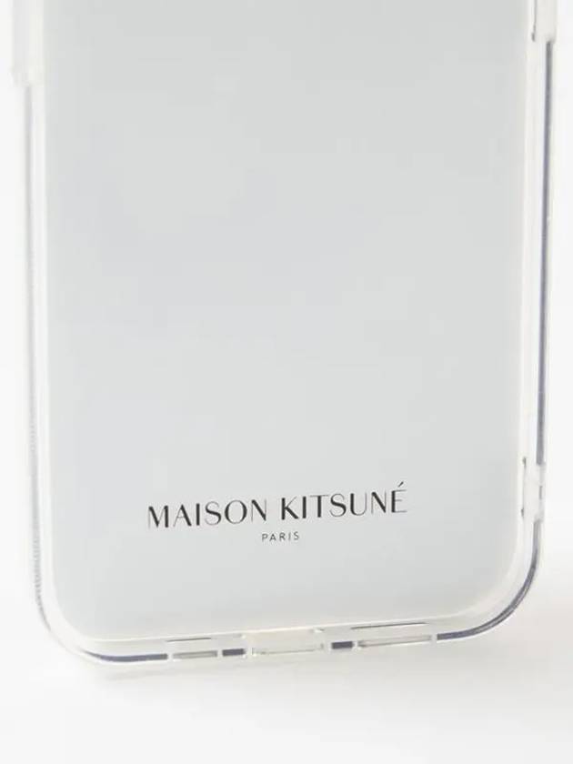 Maison Kitsune Fox Chillex Fox Navy Print Rubber iPhone 13 Case - MAISON KITSUNE - BALAAN 3