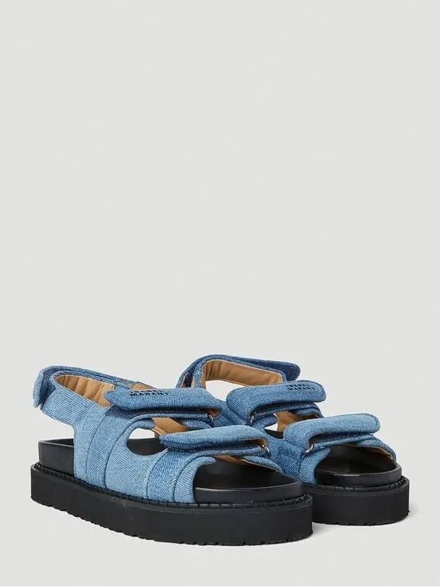 Madee Denim Sandals Blue - ISABEL MARANT - BALAAN 3