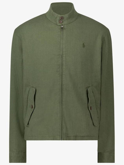 Embroidered Pony Linen Jacket Green - POLO RALPH LAUREN - BALAAN 2