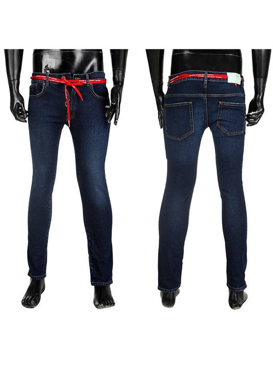 Men's Denim Skinny Jeans Blue - OFF WHITE - BALAAN 2