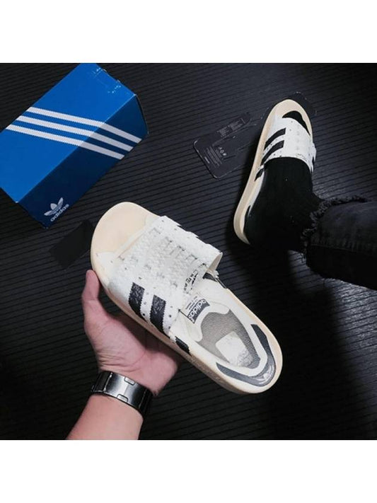 Adilette Superstar Slippers White Black - ADIDAS ORIGINALS - BALAAN 2