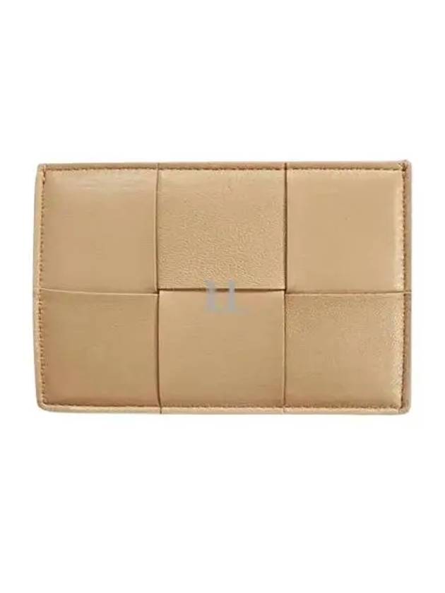 Intrecciato Leather Card Wallet Porridge - BOTTEGA VENETA - BALAAN 2