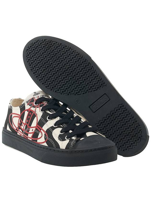 ORB Print Low-Top Sneakers Black Beige - VIVIENNE WESTWOOD - BALAAN 6