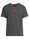 Logo Cotton Short Sleeve T-shirt Grey - HUGO BOSS - BALAAN 2