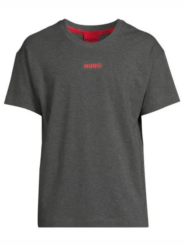 Logo Cotton Short Sleeve T-shirt Grey - HUGO BOSS - BALAAN 2