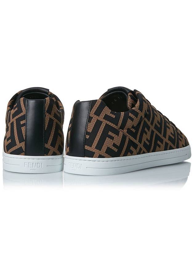 Tech Fabric Low Top Sneakers Brown - FENDI - BALAAN 5