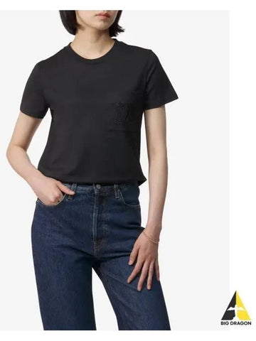 PAPAIA1 Short Sleeve T Shirt Black 11941032600005 - MAX MARA - BALAAN 1