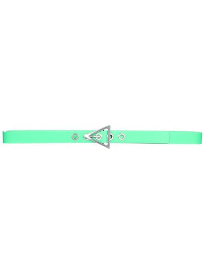 Triangle Buckle Rubber Belt Parakeet - BOTTEGA VENETA - BALAAN 2