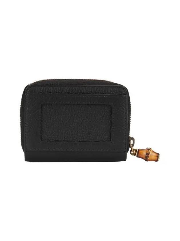 Women’s Bamboo Double G Card Wallet Black - GUCCI - BALAAN 4