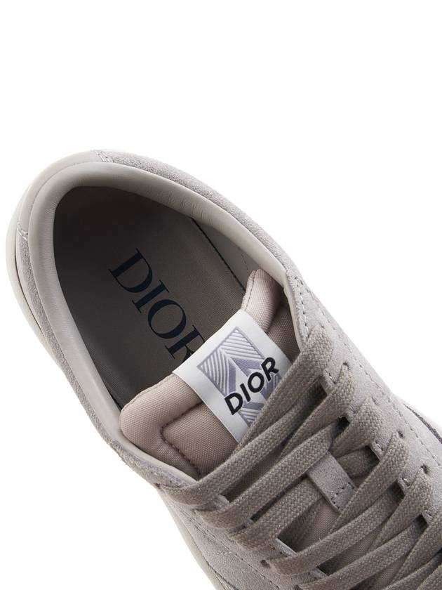 B101 Nubuck Calfskin Low Top Sneakers Grey - DIOR - BALAAN 8