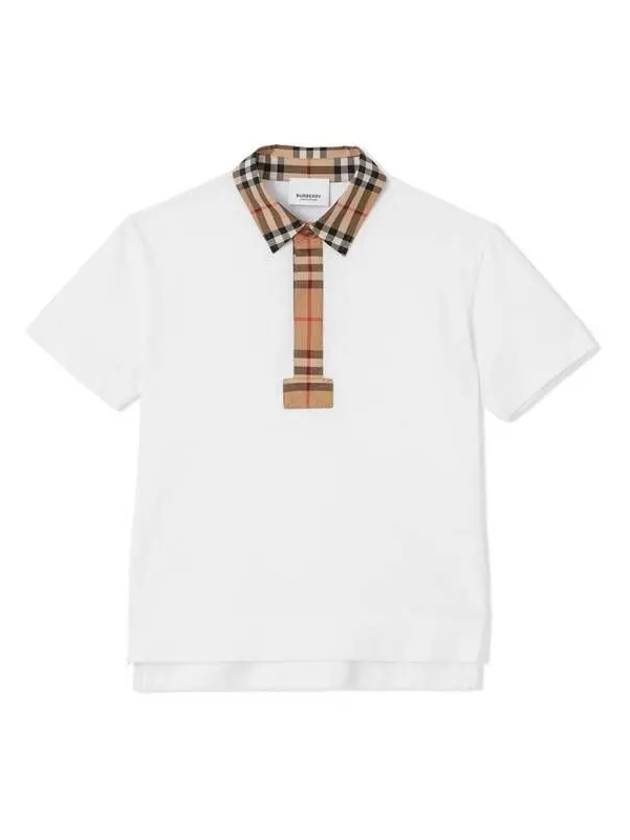 Kids Women s Vintage Check Collar T Shirt 8051774 Others 1010994 - BURBERRY - BALAAN 1