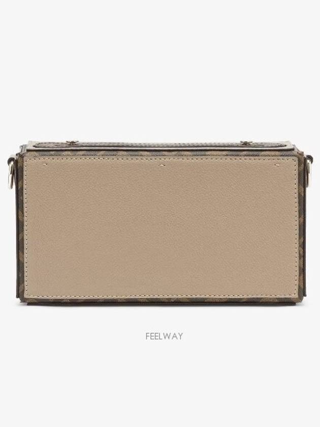 Soft Trunk Baguette Leather Cross Bag Beige - FENDI - BALAAN 6