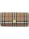 Vintage Check Flap Long Wallet Beige - BURBERRY - BALAAN 2