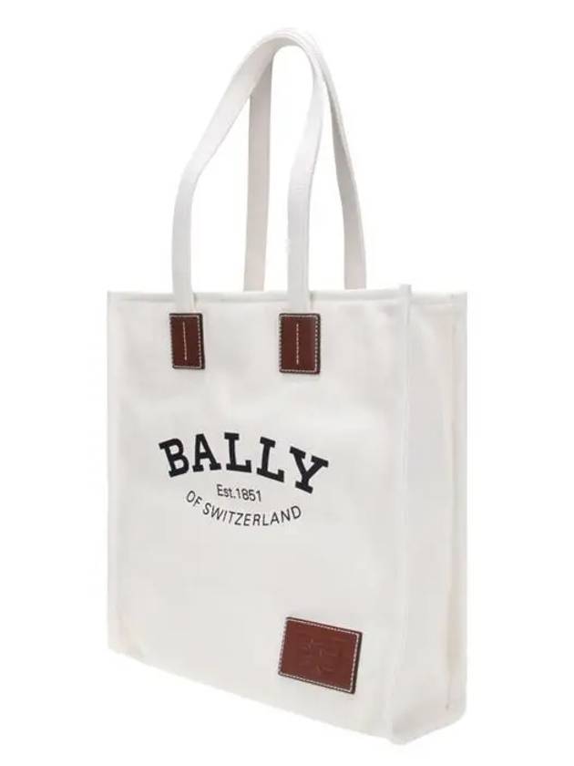 Crystallia Fabric Tote Bag Natural - BALLY - BALAAN 3