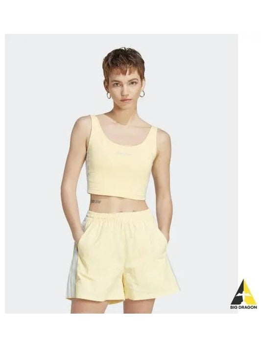 adidas Island Club Crop Tank Yellow IT8157 - ADIDAS - BALAAN 1