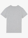 Fox Head Patch Classic Short Sleeve T-Shirt Grey Melange - MAISON KITSUNE - BALAAN 4