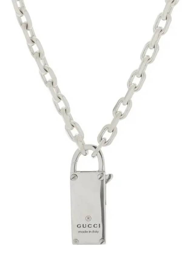 Paddle Rock Trademark Chain Necklace YBB796342001 796342 - GUCCI - BALAAN 1