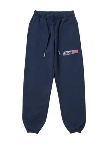 Logo Jogger Pants Blue - AUTRY - BALAAN 1