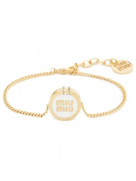 Enamel Metal Bracelet White - MIU MIU - BALAAN 2