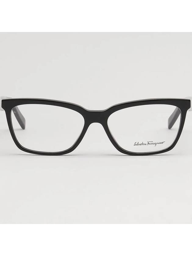 Ferragamo glasses frame SF2904 001 fashion black horn rim logo pattern men women - SALVATORE FERRAGAMO - BALAAN 3