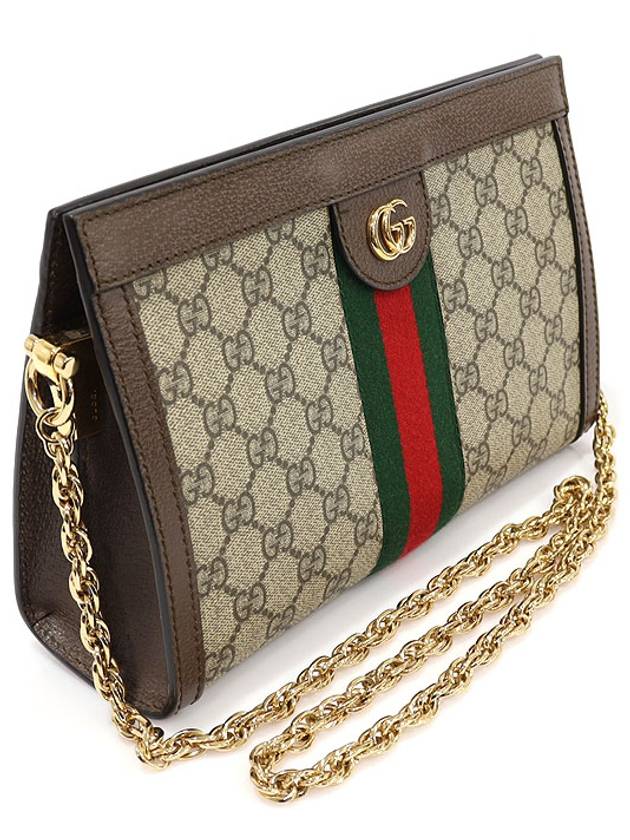 503877 GG Supreme Canvas WEB Gold Ophidia Small Chain Shoulder Bag - GUCCI - BALAAN 3