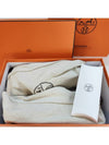 Bouncing Sneakers Calfskin Suede Goatskin Blanc - HERMES - BALAAN 4