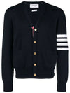 Milano Stitch 4 Bar Cardigan Navy - THOM BROWNE - BALAAN 3