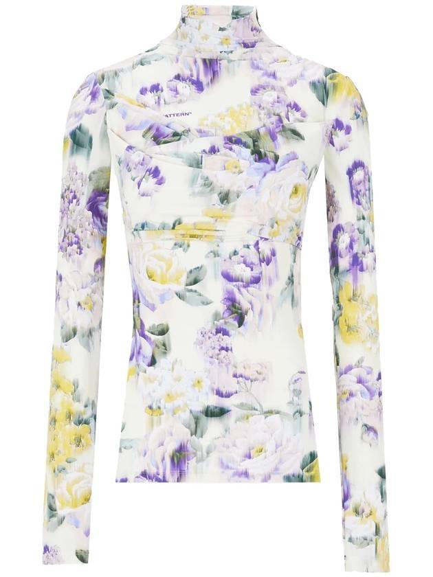 floral long-sleeve neck polar - OFF WHITE - BALAAN 1