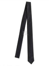 Super 120S Twill Tie  Black - THOM BROWNE - BALAAN 2