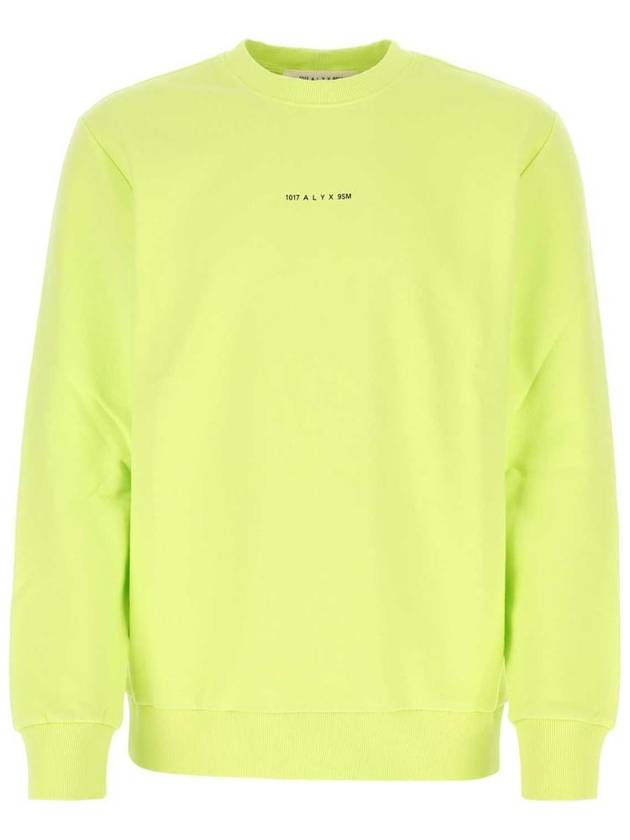 Logo Print Sweatshirt Green Neon - 1017 ALYX 9SM - BALAAN 2