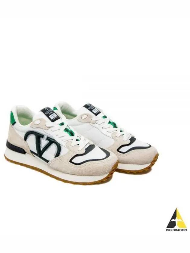 V Logo Low Top Sneakers White - VALENTINO - BALAAN 2