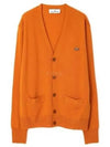 Embroidery Logo Fine Wool Cardigan Orange - VIVIENNE WESTWOOD - BALAAN 2