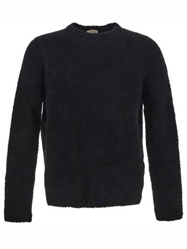 Crewneck Regular Fit Knit Top Black - TEN C - BALAAN 2