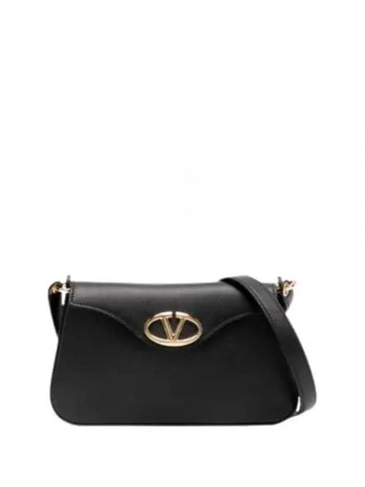 Vlogo Calfskin Shoulder Bag Black - VALENTINO - BALAAN 2