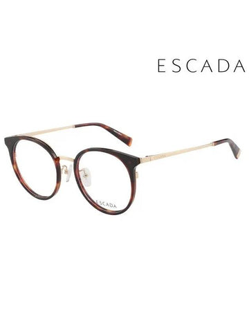 Glasses Frame VES A45F 0G21 Round Metal Men Women - ESCADA - BALAAN 1