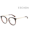 Glasses Frame VES A45F 0G21 Round Metal Men Women - ESCADA - BALAAN 2