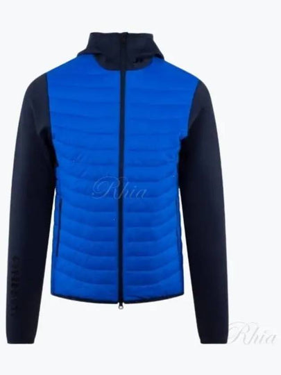 Men's Holden Quilt Hybrid Hooded Jacket Club Blue - J.LINDEBERG - BALAAN 2