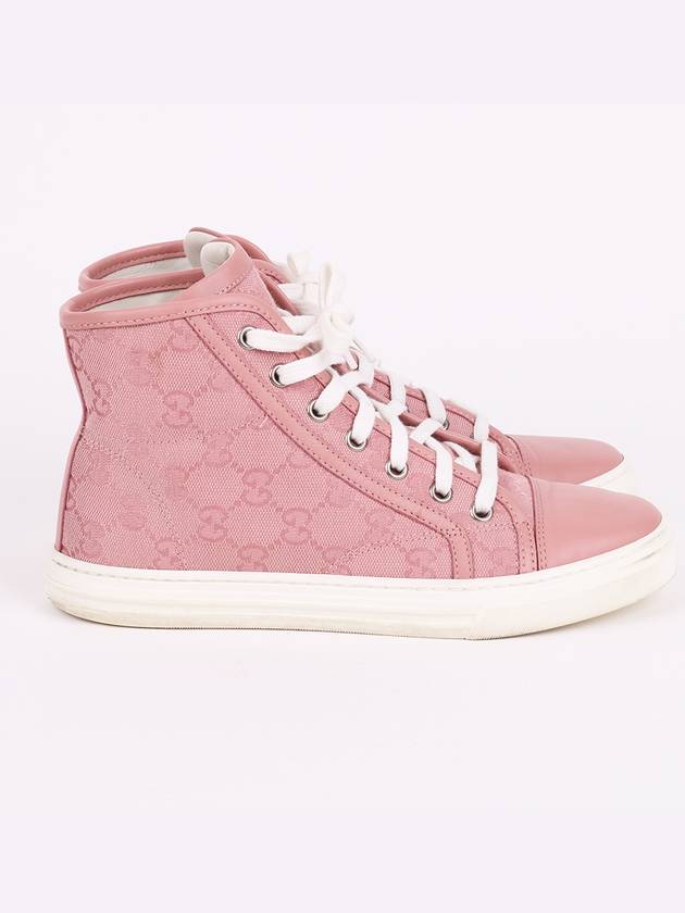 GG pattern pink high top sneakers 426186 - GUCCI - BALAAN 6