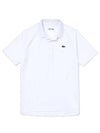 logo basic short sleeve PK shirt white - LACOSTE - BALAAN.